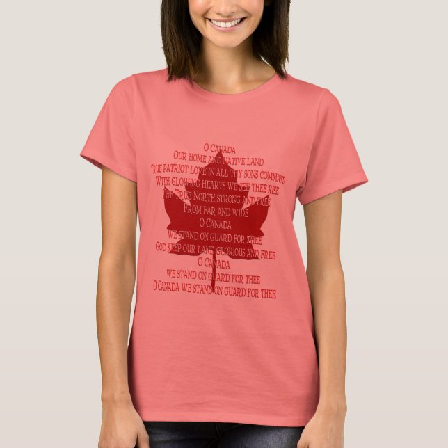Camiseta Canada Anthem Organic T-shirt (Anverso)