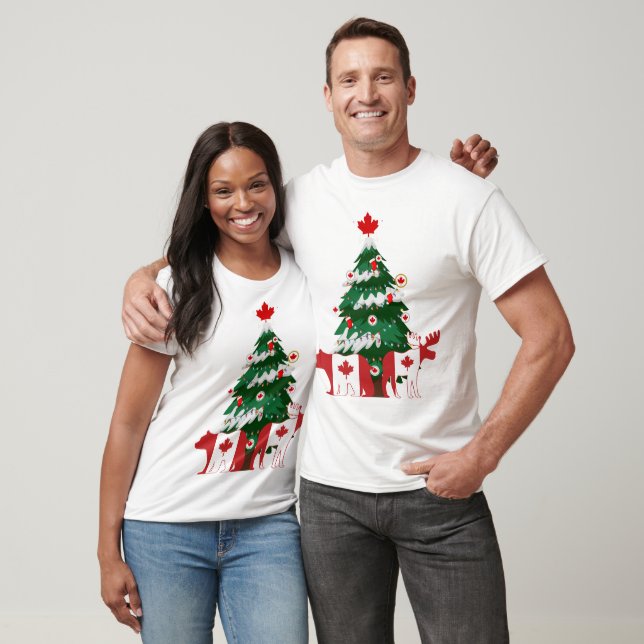 Camiseta Canadá Árbol de Navidad Sudadera Canadiense de X-m (Unisexo)