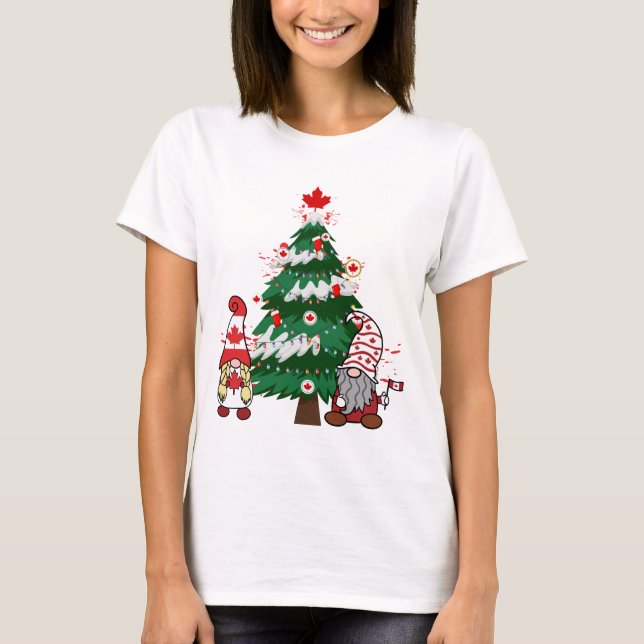 Camiseta Canadá Árbol de Navidad Sudadera Canadiense de X-m (Anverso)