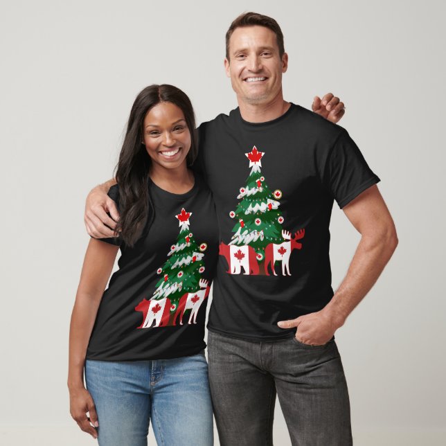 Camiseta Canadá Árbol de Navidad Sudadera Canadiense de X-m (Unisexo)