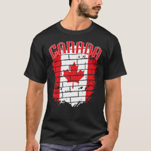 Camiseta Canadá Bandera arce hoja de arce Canadá Día Histor
