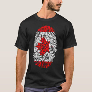 Camiseta Canadá Bandera Canadiense Huella de arce Citize