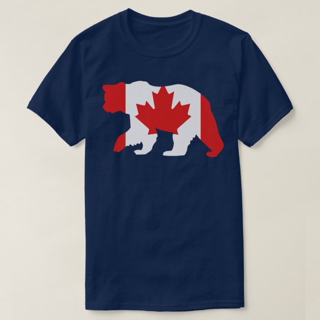 Camiseta Canadá: Bandera canadiense premium 493 (Diseño del anverso)
