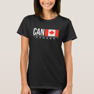 Camiseta Canadá Bandera Código Internacional del País Puede