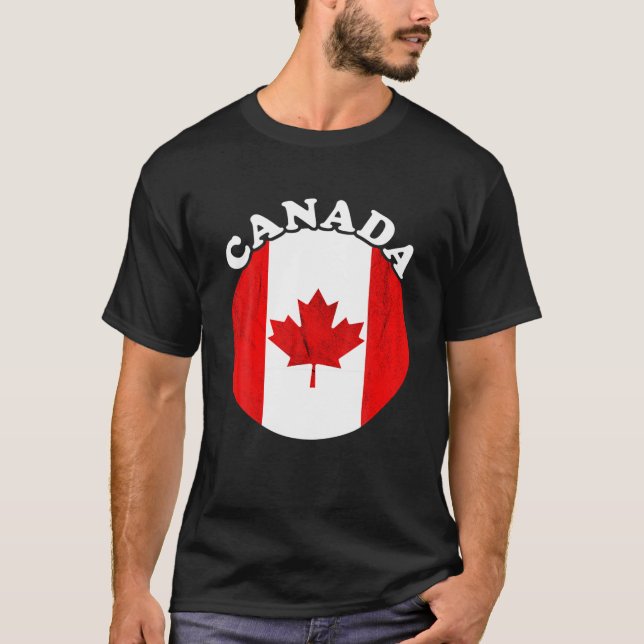 Camiseta Canadá Bandera de arce hoja de arce Orgullo canadi (Anverso)