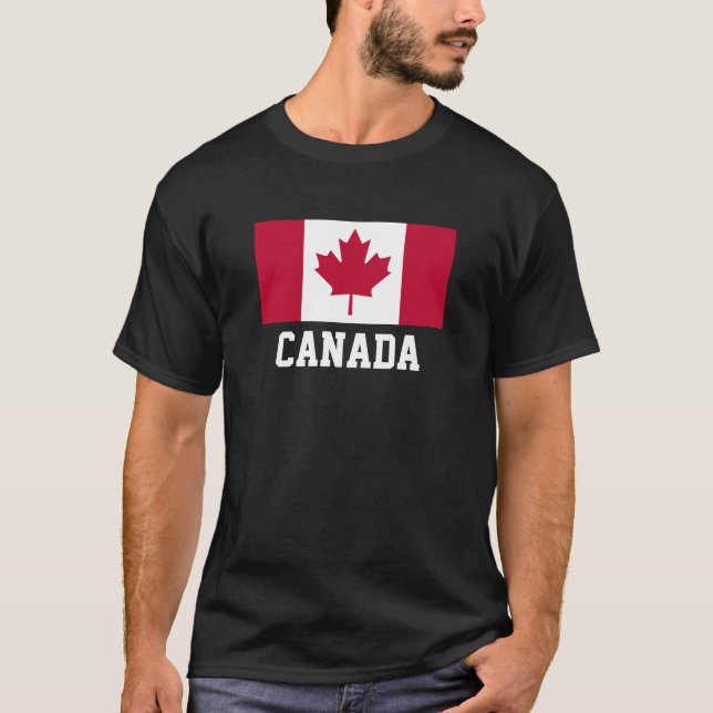 CAMISETA CANADÁ: BANDERA DE CANADÁ (Anverso)