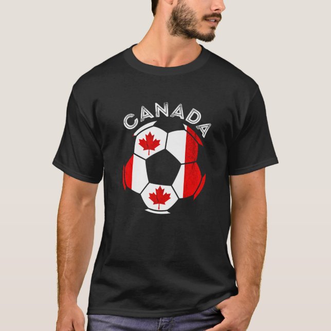 Camiseta Canadá Bandera de fútbol Canadá Canadá P (Anverso)