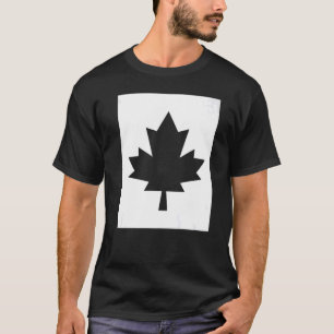 Camiseta Canadá Bandera Mano de arce rojo