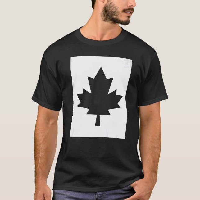 Camiseta Canadá Bandera Mano de arce rojo (Anverso)