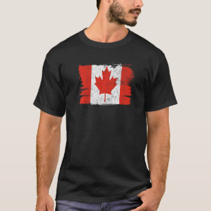 Camiseta Canadá Bandera Orgullo Amistad Orgullo Paz Vintage