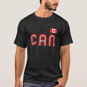 Camiseta Canadá Bandera Retro Internacional País Canadá P