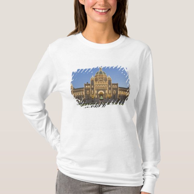 Camiseta Canadá, BC, Victoria, edificio del Parlamento de B (Anverso)