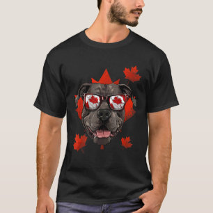 Camiseta Canadá: Bulldog Pit Maple Leaf Patriótico Canadá
