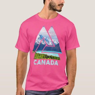 Camiseta Canadá: Campo de senderismo al aire libre con vint