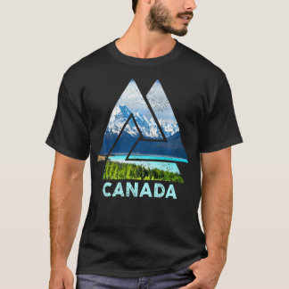 Camiseta Canadá: Campo de senderismo al aire libre con vint