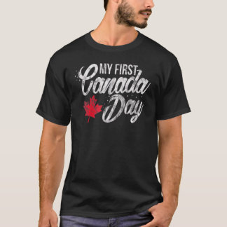 Camiseta Canadá: Canadá: primer día de Canadá: hoja de arce