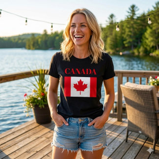 Camiseta CANADA. Canadian flag. Patriotic. 