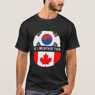 Camiseta Canadá Canadienses Corea del Sur Bandera mixta de 