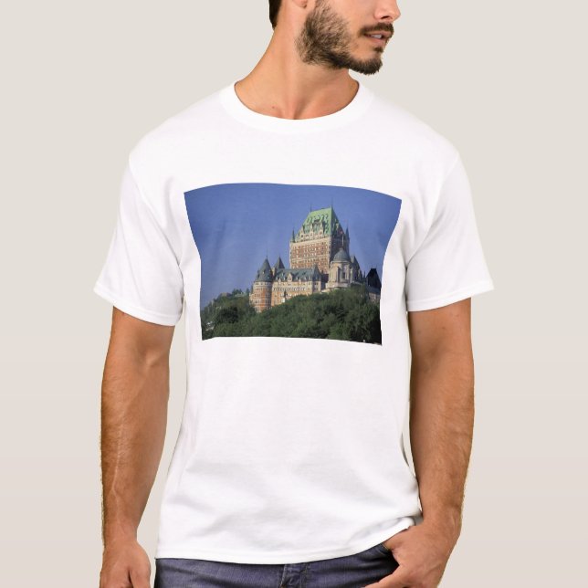 Camiseta Canadá, Ciudad de Quebec. Chateau Frontenac. (Anverso)