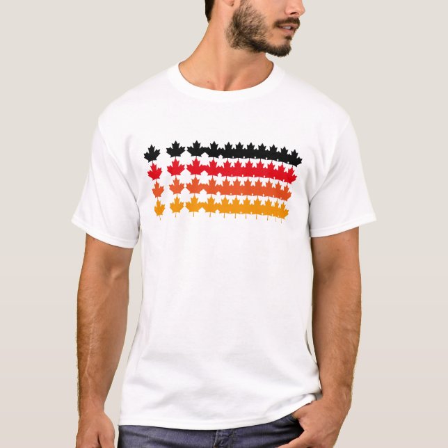 CAMISETA CANADA COLORS MAPLE BY MASANSER PIXELAT (Anverso)