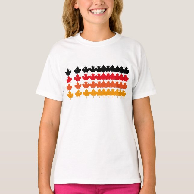 CAMISETA CANADA COLORS MAPLE BY MASANSER PIXELAT (Anverso)