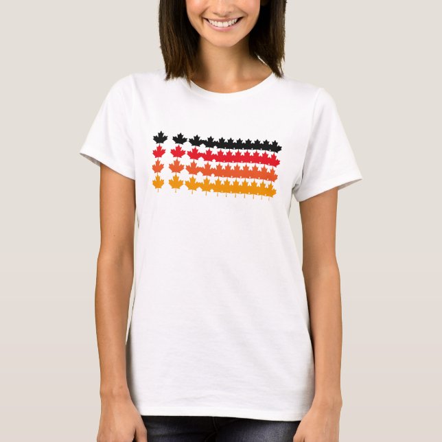 CAMISETA CANADA COLORS MAPLE BY MASANSER PIXELAT (Anverso)