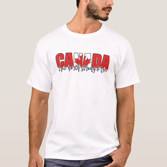 Camiseta Canadá con fuerza real-norte (Anverso)