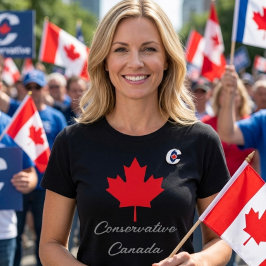 Camiseta Canadá Conservador. VOTA Canadá Conservador 2026