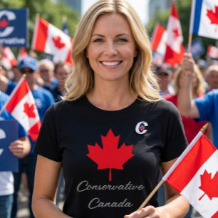 Camiseta Canadá Conservador. VOTA Canadá Conservador 2026