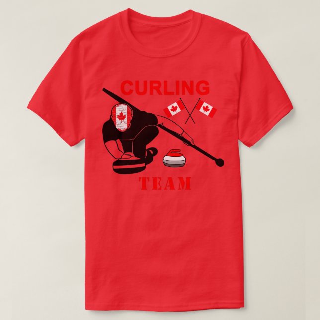 Camiseta Canada Curling Funny design para los amantes del c (Diseño del anverso)