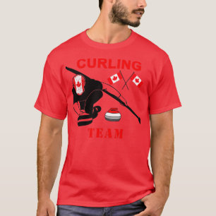 Camiseta Canada Curling Funny design para los amantes del c