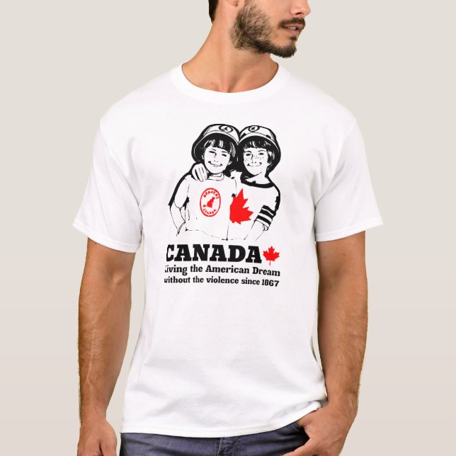 Camiseta Canadá Day Funny Vintage Retro (Anverso)