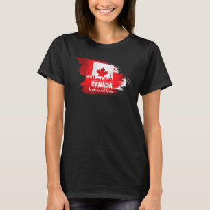 Camiseta Canada Day Hogar Sweet Home Canada Flag Gift