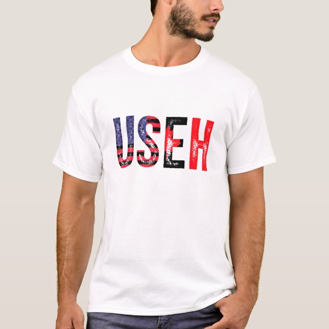 Camiseta Canada Day Useh Canadian Us Canada Flag Maple Leaf (Anverso)