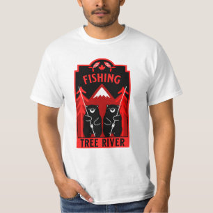 Camiseta Canadá de pesca de río árbol