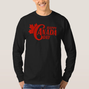Camiseta Canadá: Día de la Bandera Maple Leaf Canadá Feliz 