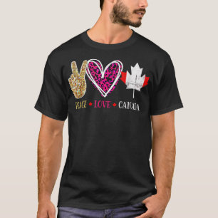 Camiseta Canadá Día de la Paz Amar a Canadá Mujeres Hombres