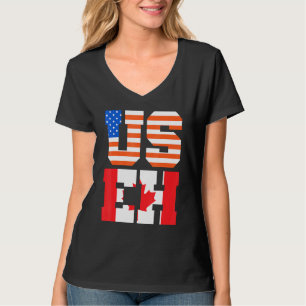 Camiseta Canadá Día Usa Canad Bandera Canadiense Canadiense