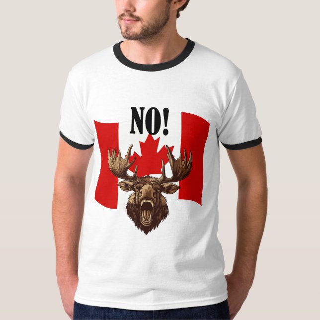 Camiseta Canadá dice no (Anverso)