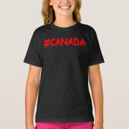 Camiseta "CANADÁ" Diseño De Expresión Cuta. ¡Hazte con una 