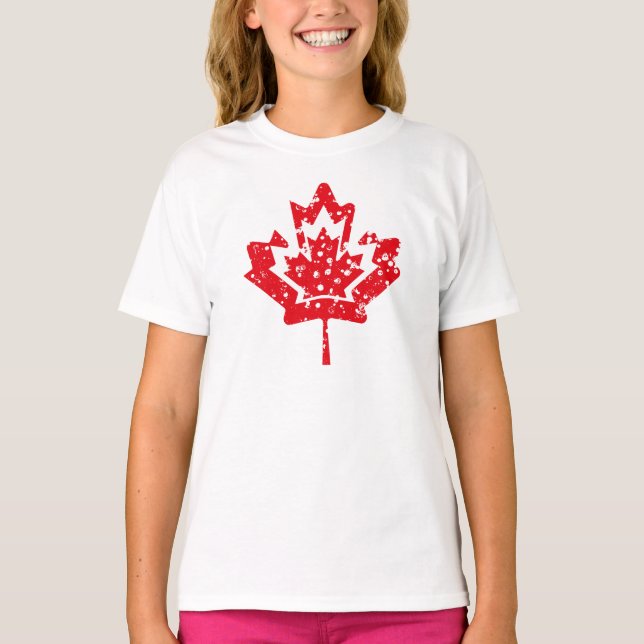 Camiseta CANADA double RAIN EARTH MAPLE BY MASANSER PIXELAT (Anverso)