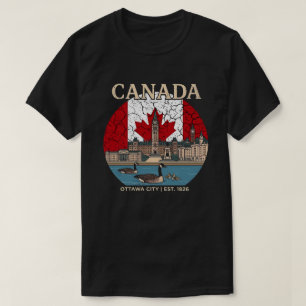 Camiseta Canadá - Edificio del Parlamento y Patrimonio Cana
