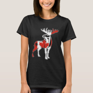Camiseta Canadá EE. UU. América Hockey Canadiense Hoja de A
