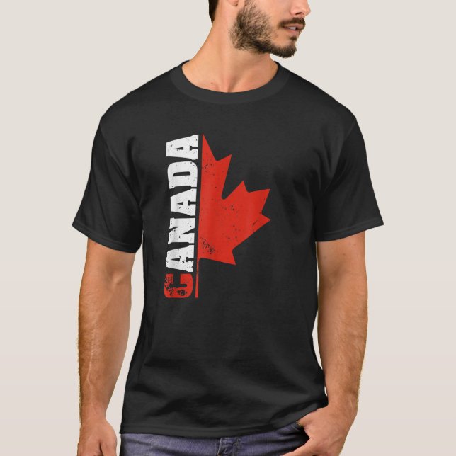 Camiseta Canadá EE.UU. Hockey sobre hierba de arce canadien (Anverso)