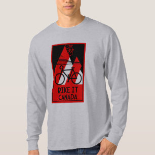 Camiseta Canadá en bicicleta
