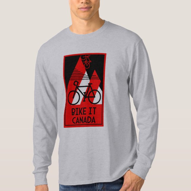 Camiseta Canadá en bicicleta (Anverso)