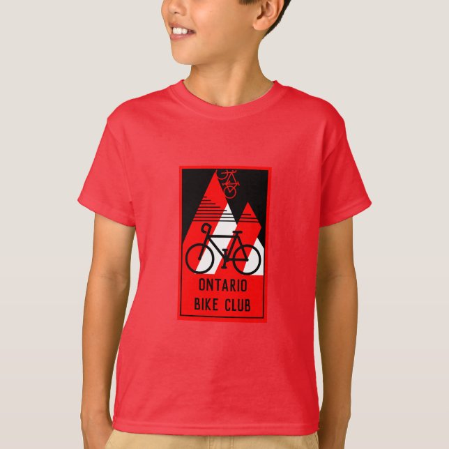 Camiseta Canadá en bicicleta (Anverso)