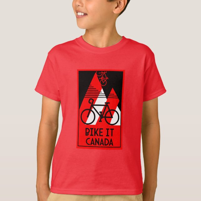 Camiseta Canadá en bicicleta (Anverso)