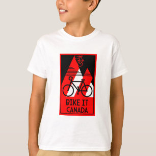Camiseta Canadá en bicicleta