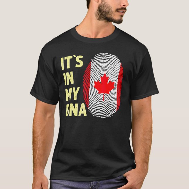 Camiseta Canadá En Mi Adn, Canadá (Anverso)